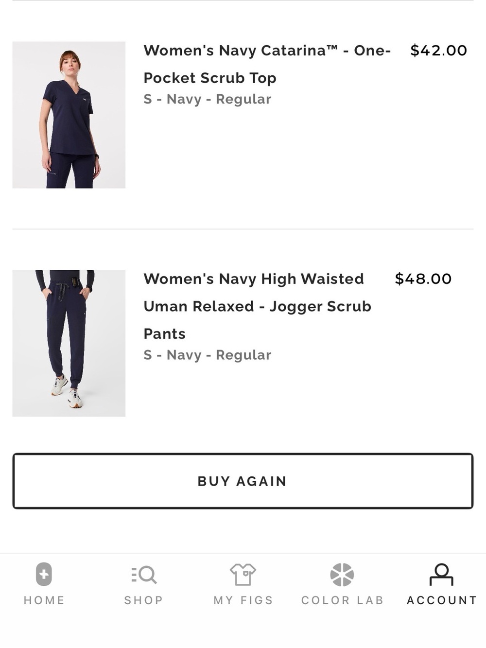 Navy FIGS Set